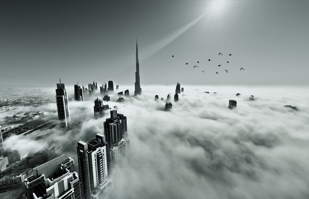 El edificio más alto del mundo desde 2009, El Burj Khalifa en Dubai