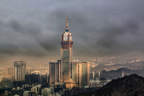 Abraj Al Bait en Mecca, Arabia Saudita